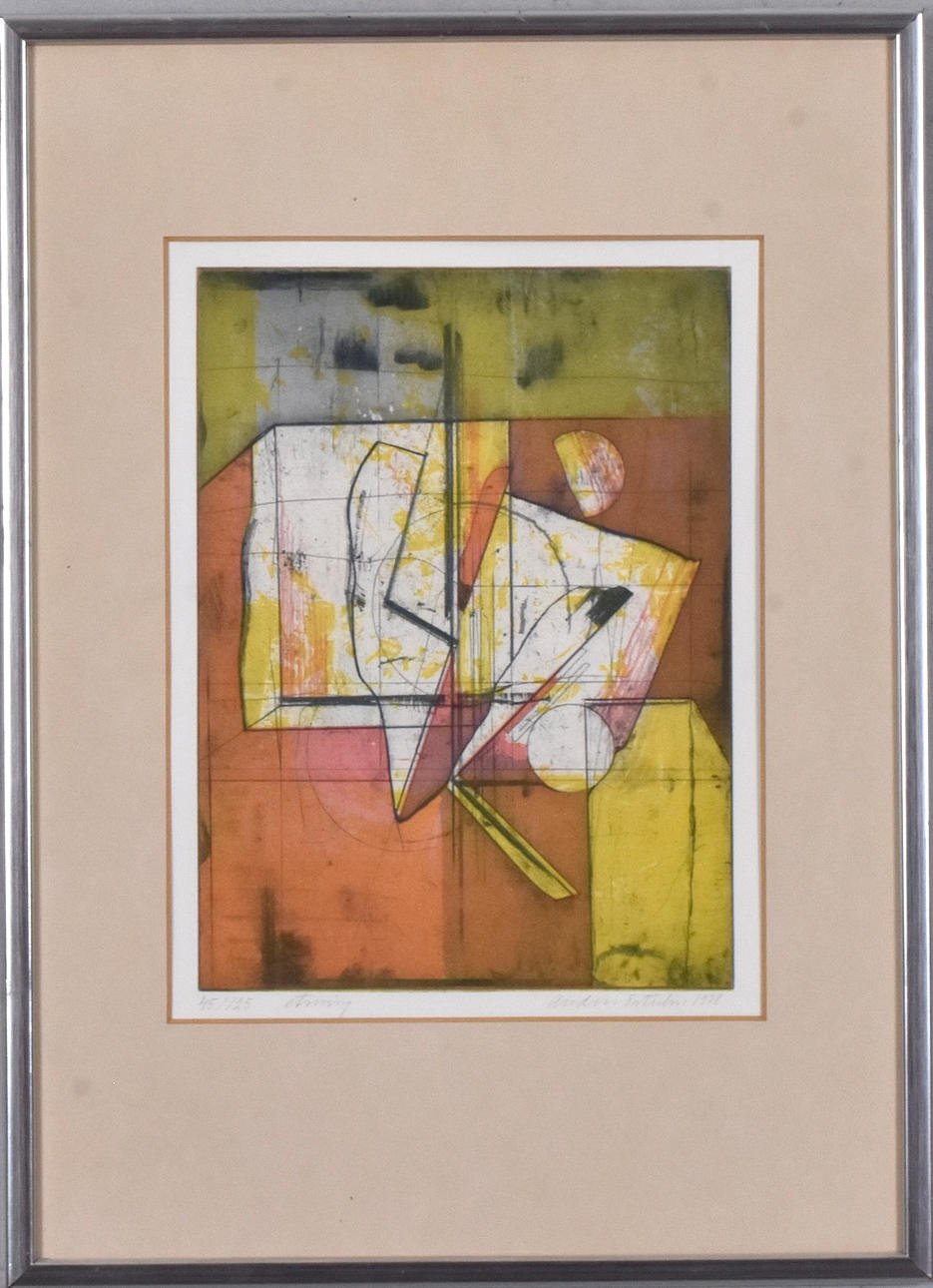 ANDERS ÖSTERLIN. Color etching.