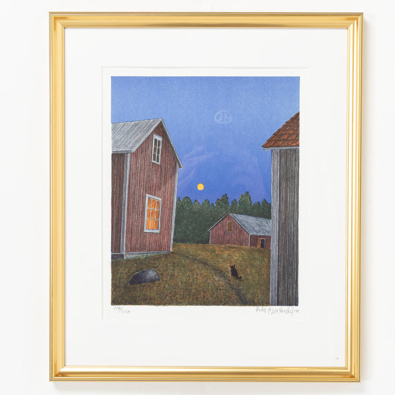 PETER BOROTINSKY. Lithograph in colours, numbered 156/350, signed.