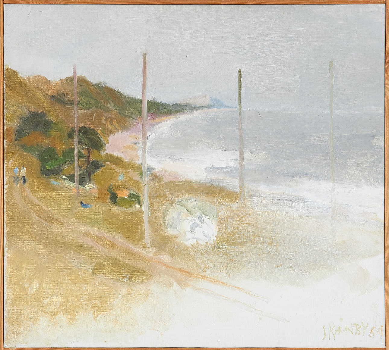 GUNNAR SKÅNBY (1922-2002). “Österlencoast”, oil on canvas, signed and dated.