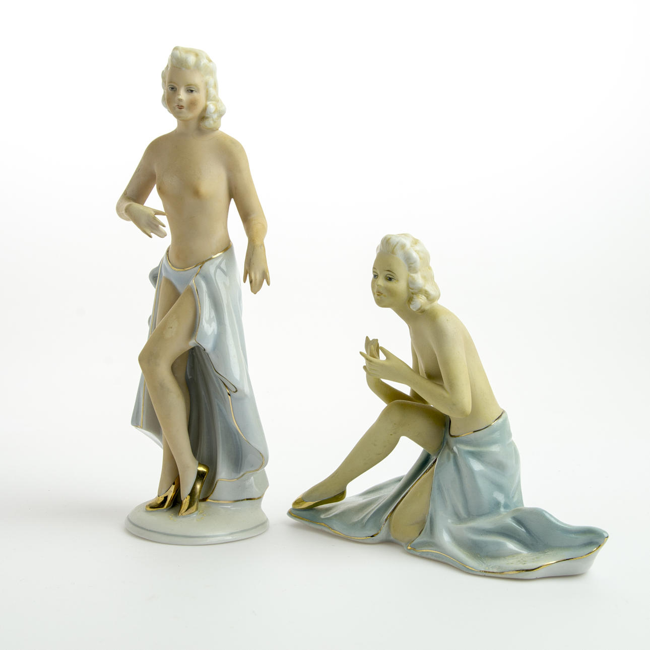 FIGURINER, 2 stycken, dansöser, Tyskland.