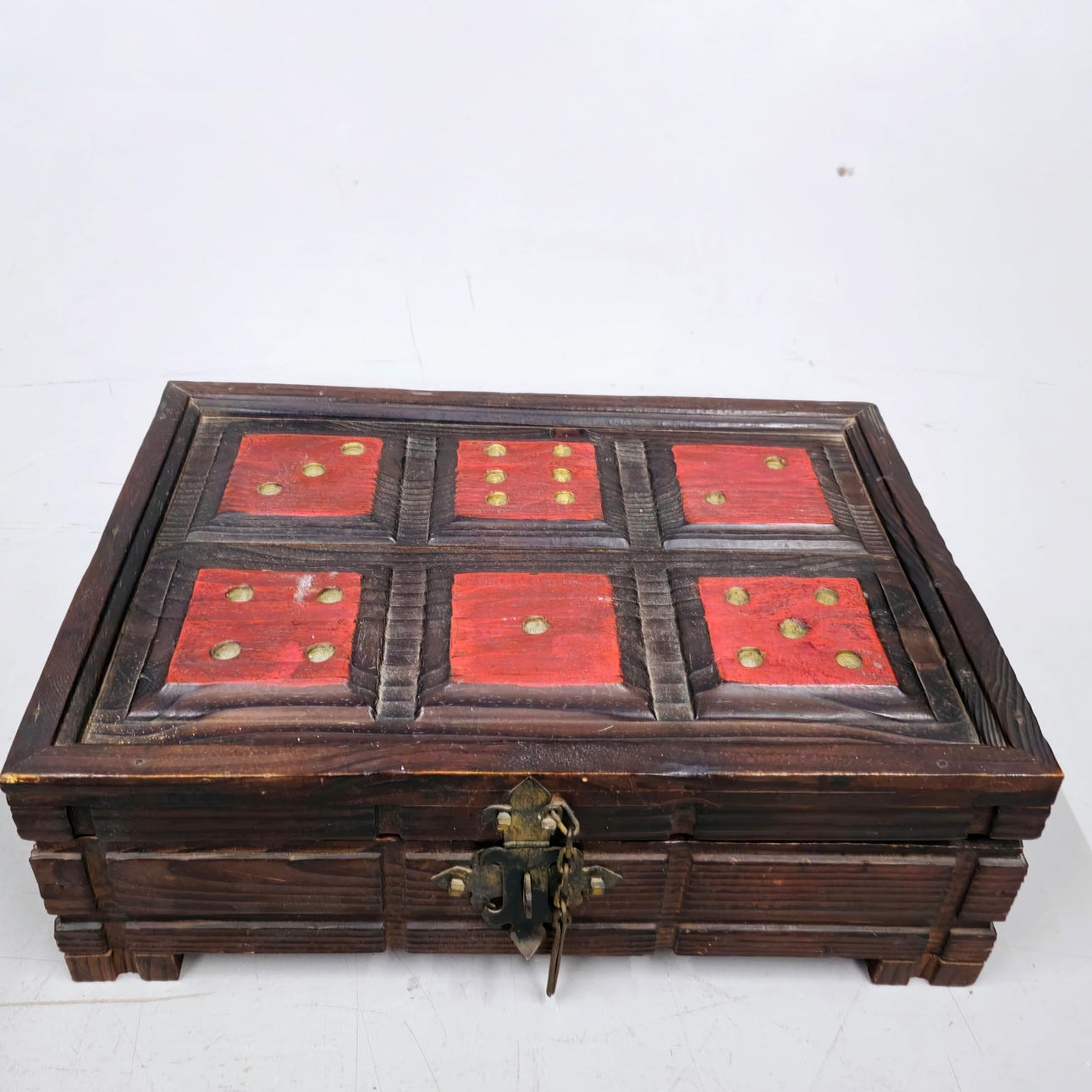 WOODEN GAME BOX, 1960S.