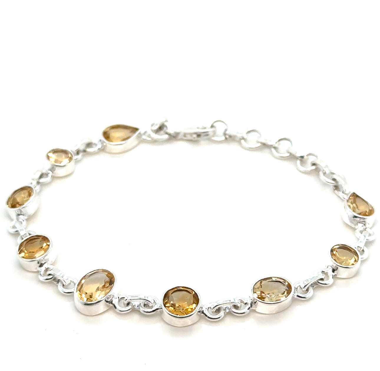 CITRINE BRACELET in silver.