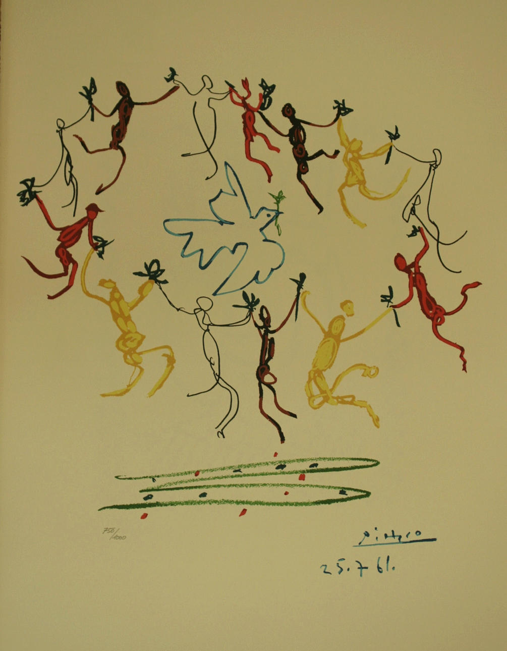 PICASSO, PABLO (1881 MÁLAGA - 1973 MOUGIN). ”Fred dans”.