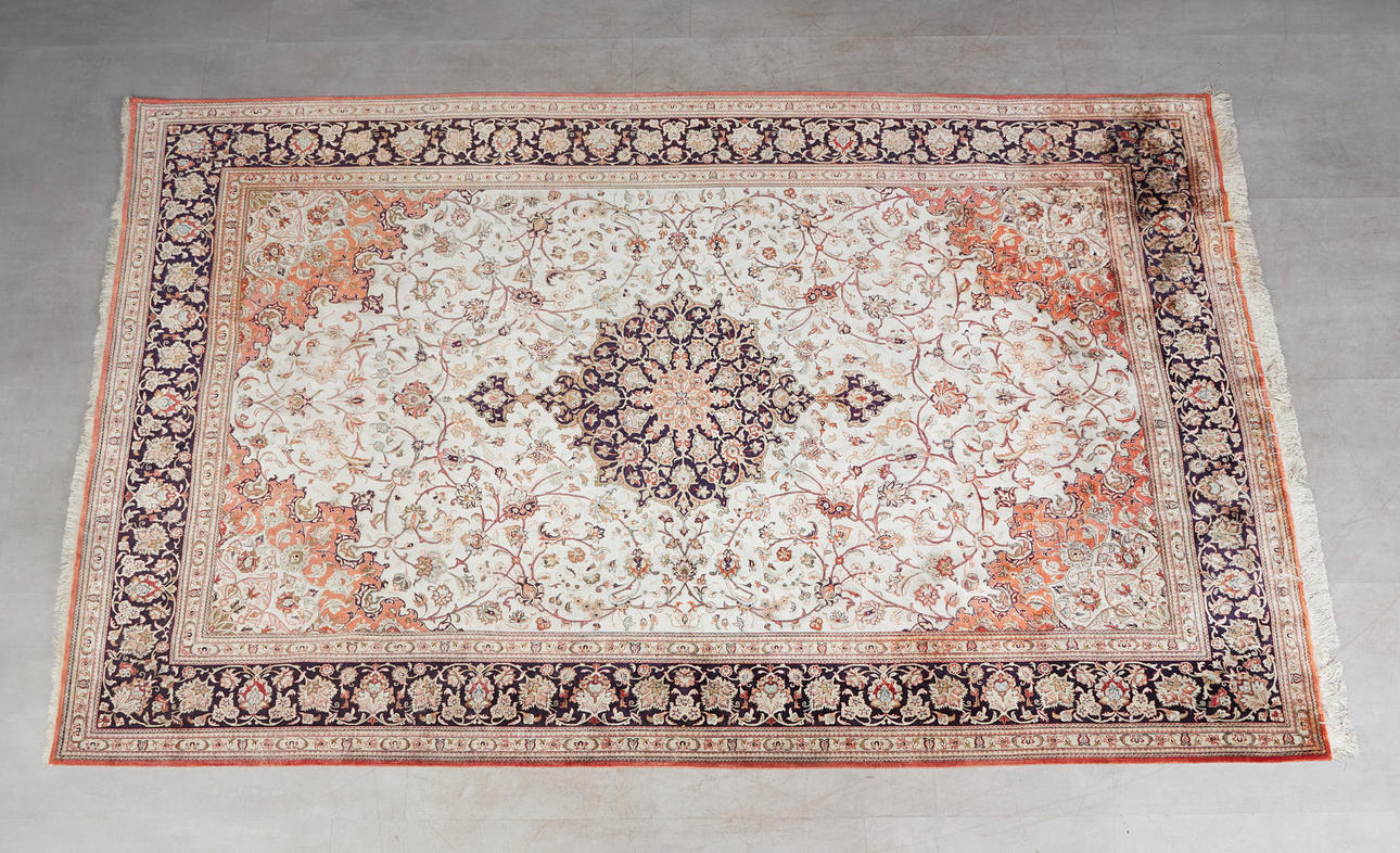 Ghom Teppich / Perserteppich, Seide, Iran.