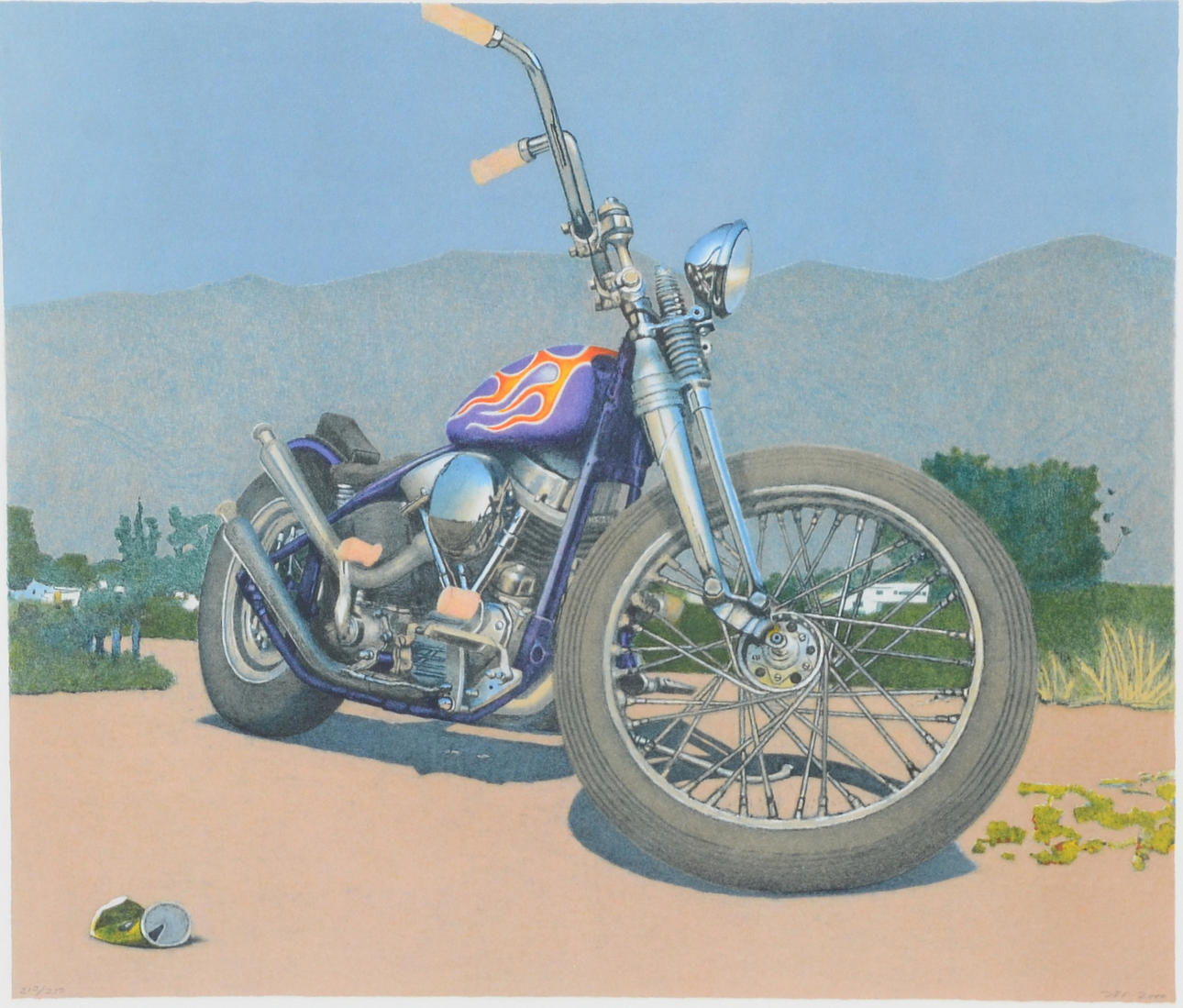 JOHN ERIK FRANZÉN. Färglitografi.