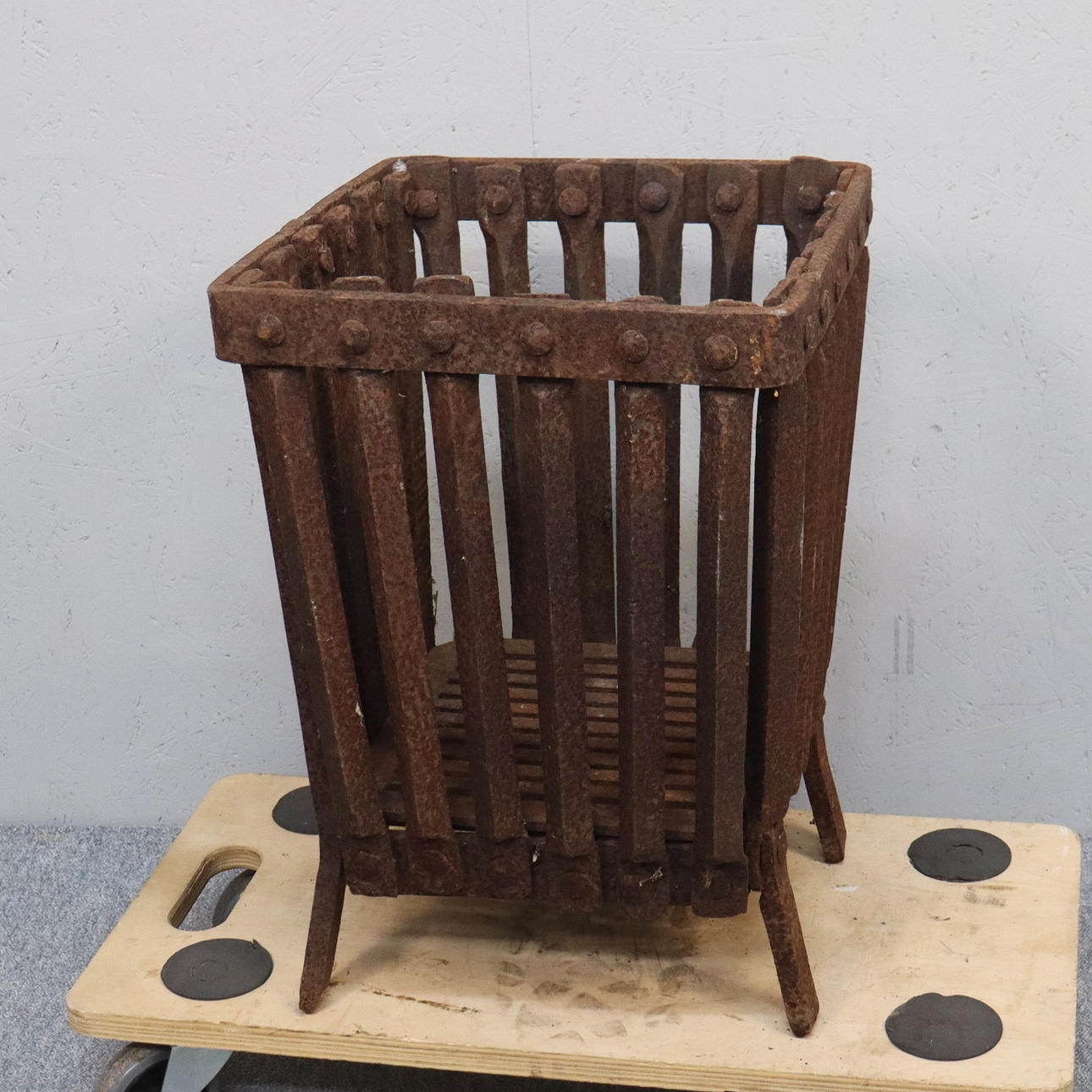 An iron firebox, 20th century.