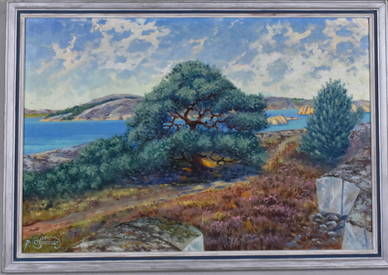 ALFRED COLLIN. Oil on panel.