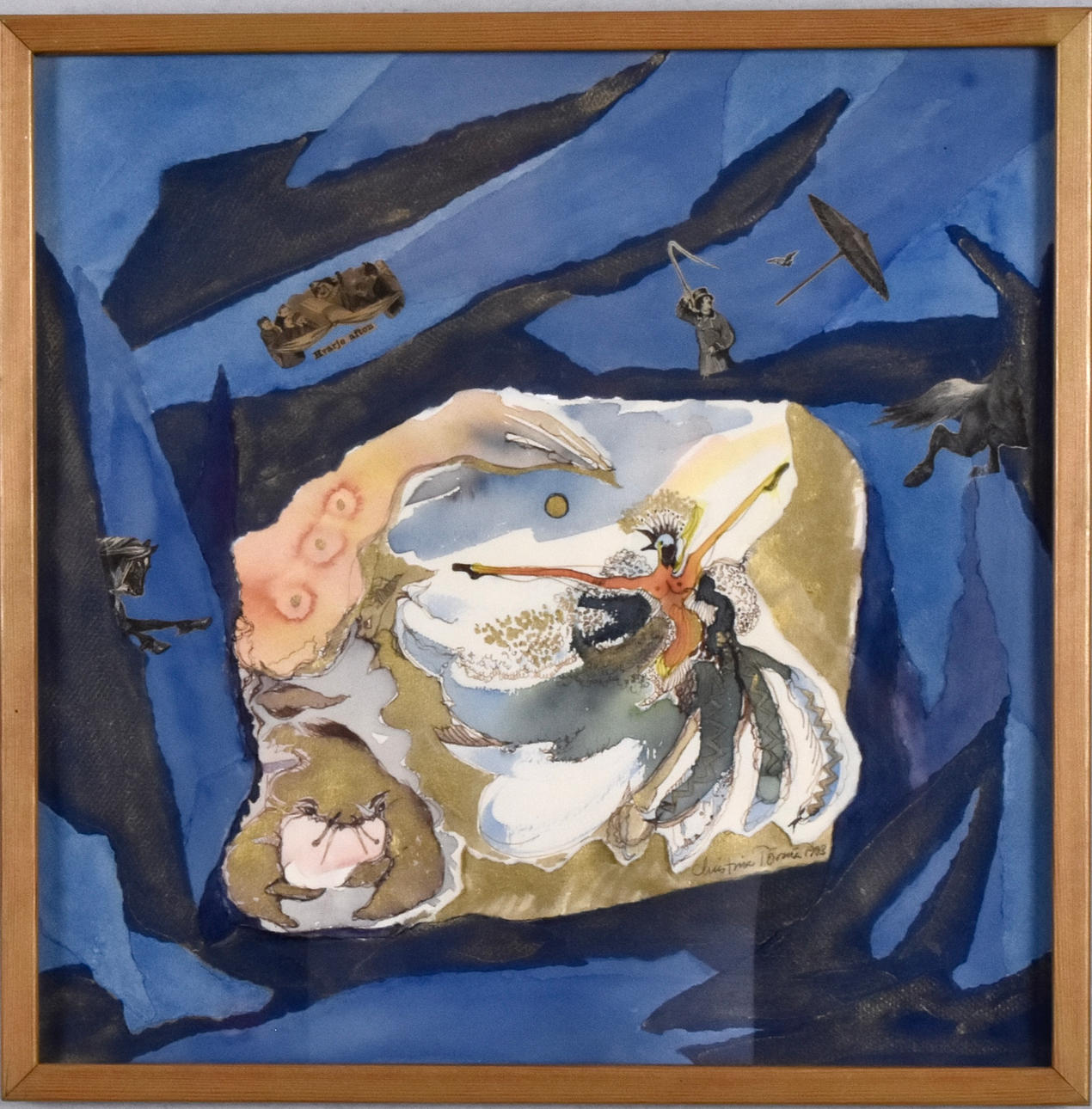 CHRISTINA TÖRMÄ. Mixed media with collage.