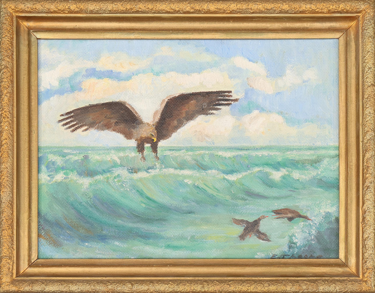 OIDENTIFIERAD KONSTNÄR. Oil on panel, signed and dated -00.