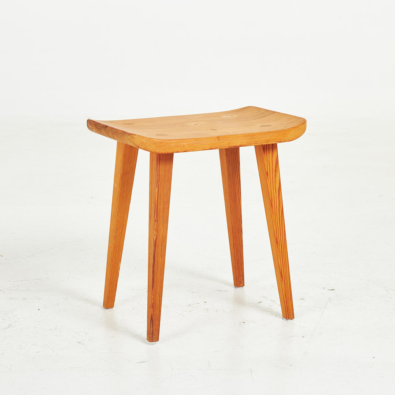CARL MALMSTEN. stool, “Visingsö”, pine, branded CM.