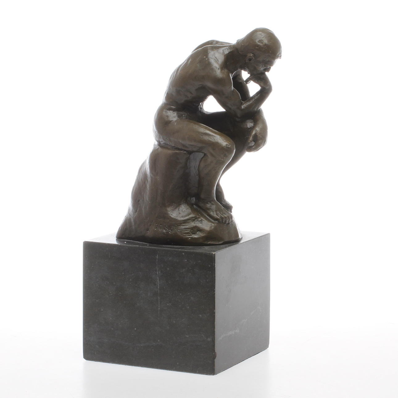 SKULPTUR, brons, efter Rodins Tänkaren, 2000-tal.