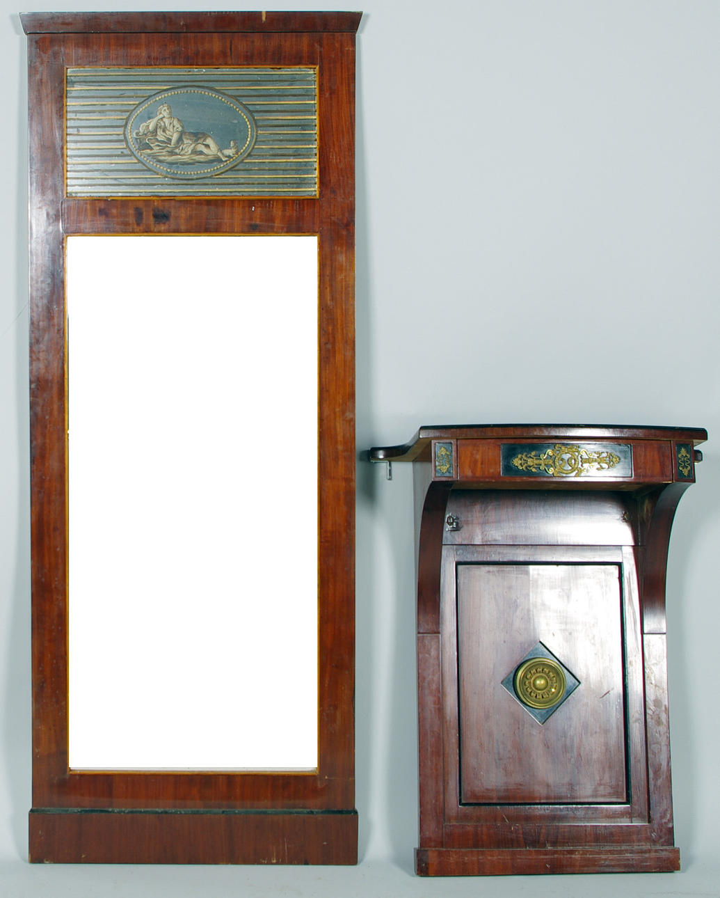 SPEGEL MED KONSOL, mahogny, empire.