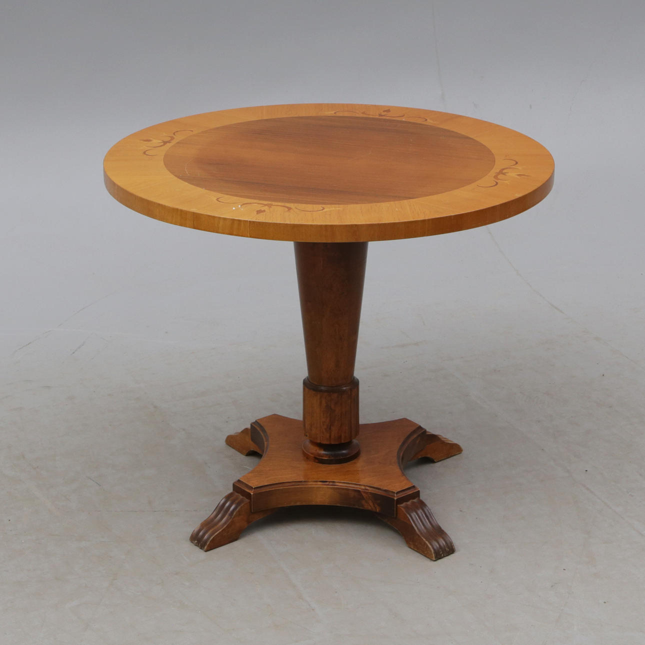 Rundt art deco-bord, 1920-40'erne.