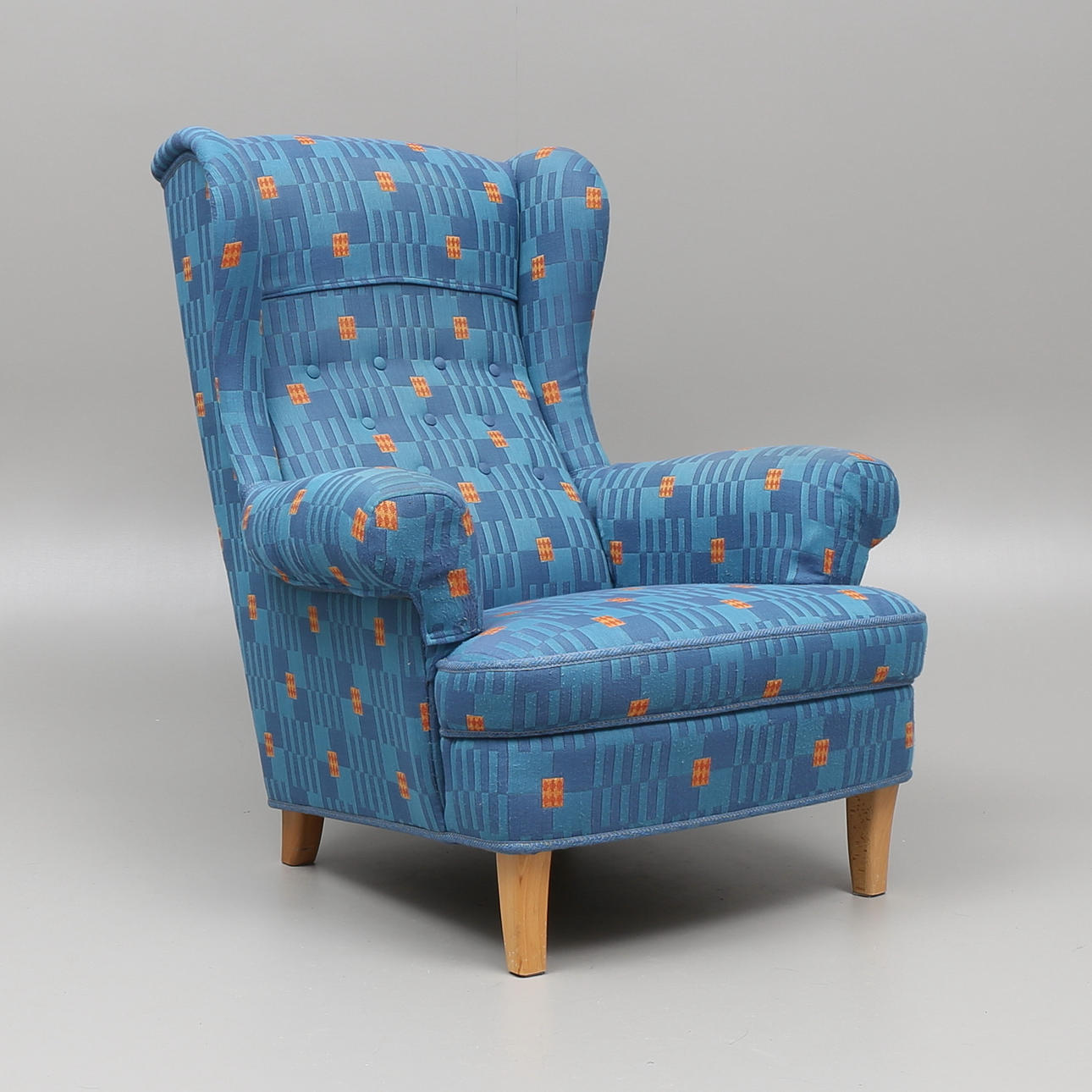 FÅTÖLJ, "Häggbom", Carl Malmsten, AB O H Sjögren Tranås.