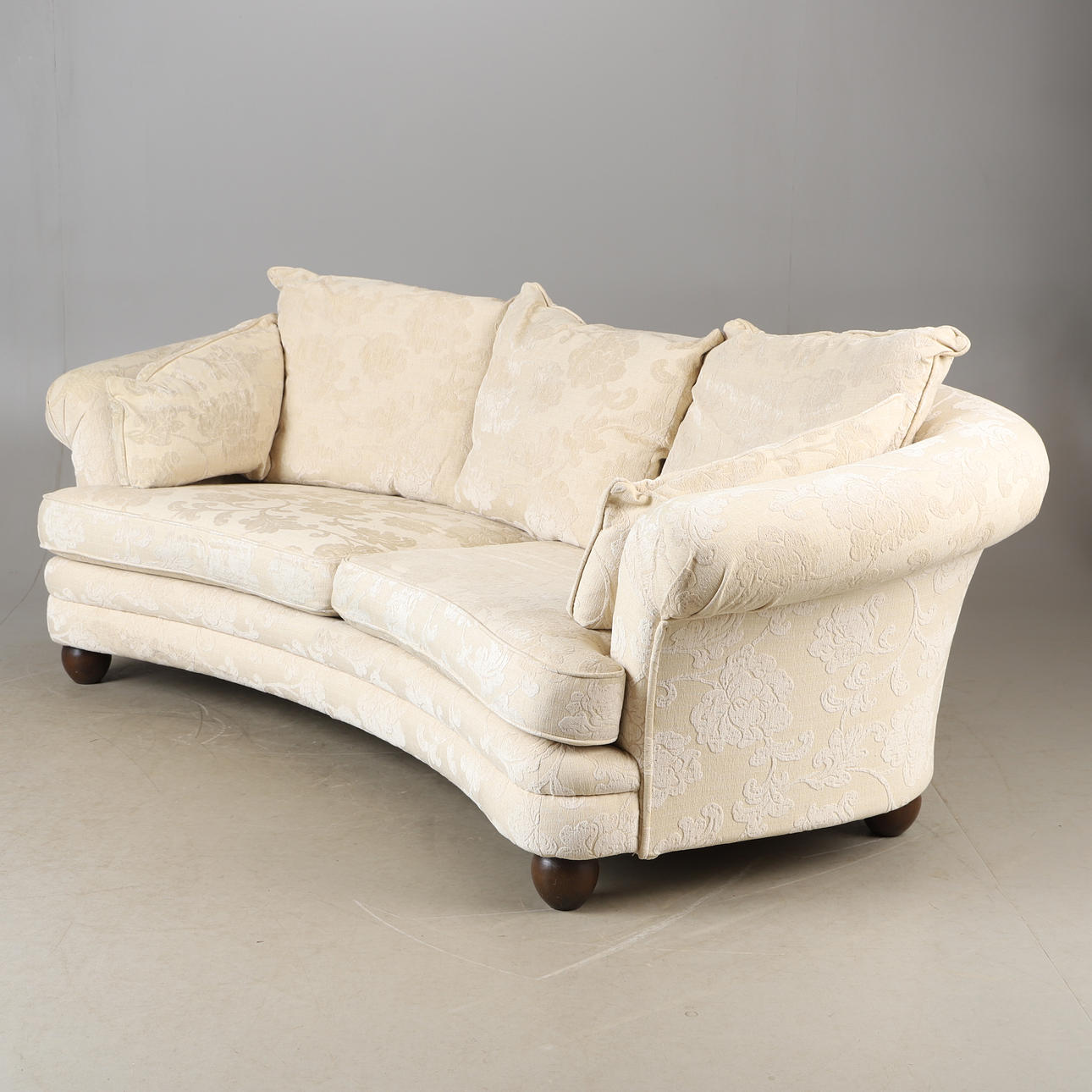 SOFA, modelo curvo. tapizado textil, Bröderne Andersson, 1900/2000.