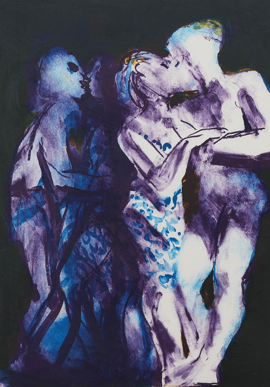 PETER DAHL. Lithograph in colour, numbered 335/450, signed and dated 1985.