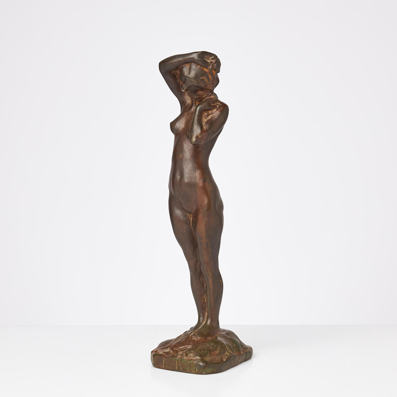 ANDERS OLSON (1880-1955). sculpture, bronze signed and marked Cire Perdue JN Rosengren Limhamn.