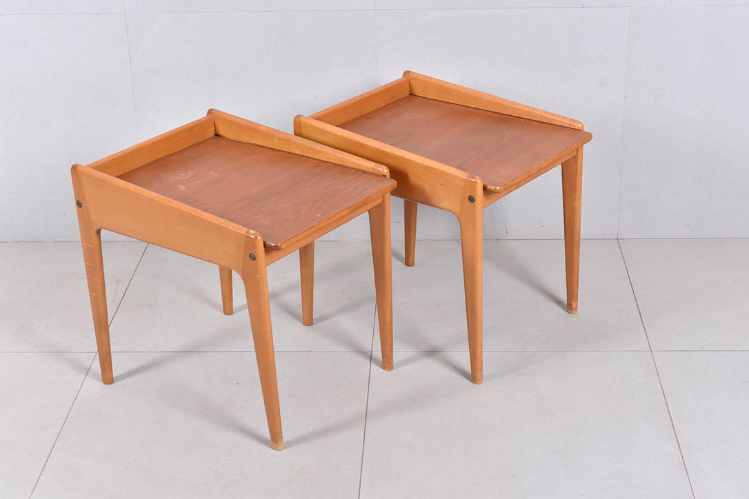 BEDSIDE TABLE, teak, Kurt Ostervig, Denmark.