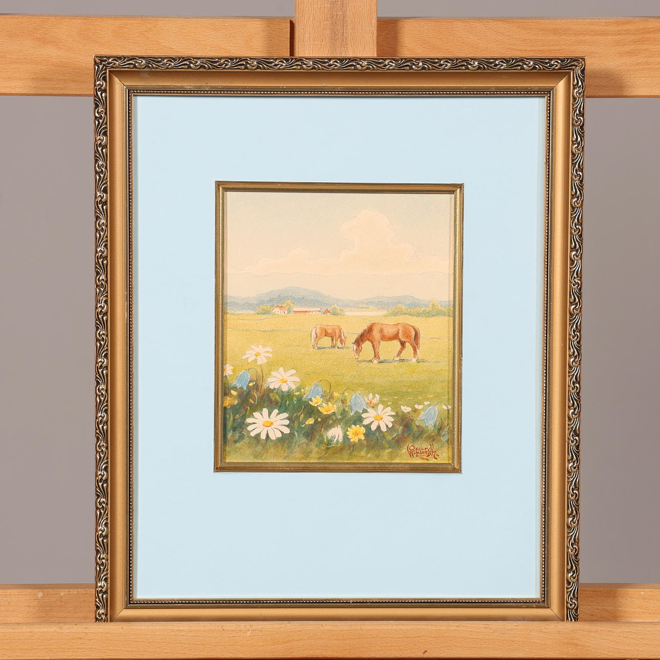 OSCAR WIKLUNDH. MIXED TECHNOLOGY, signed.