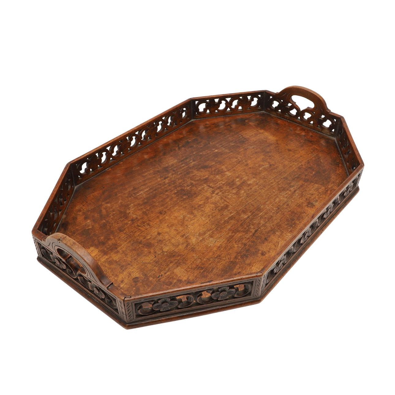 ANTIK TRÄ GALLERIBRICKA.