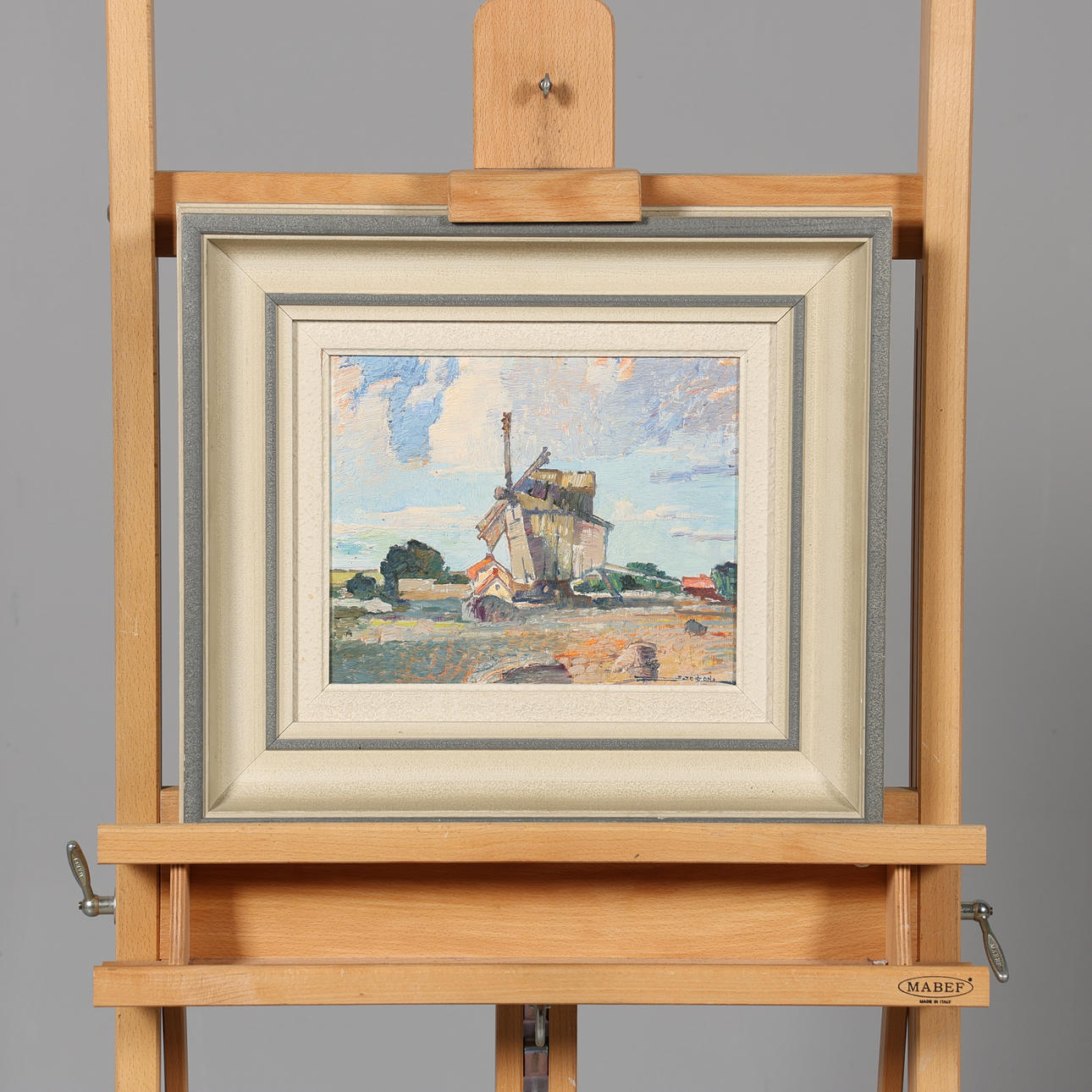 STIG JONZON. OIL ON PANEL, signed.