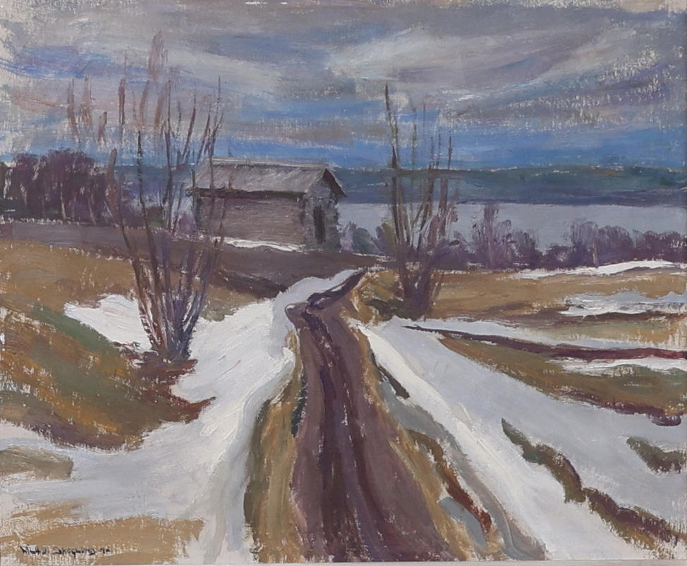 WILHELM SKOGLUND. oil on canvas, signed & dated -46.