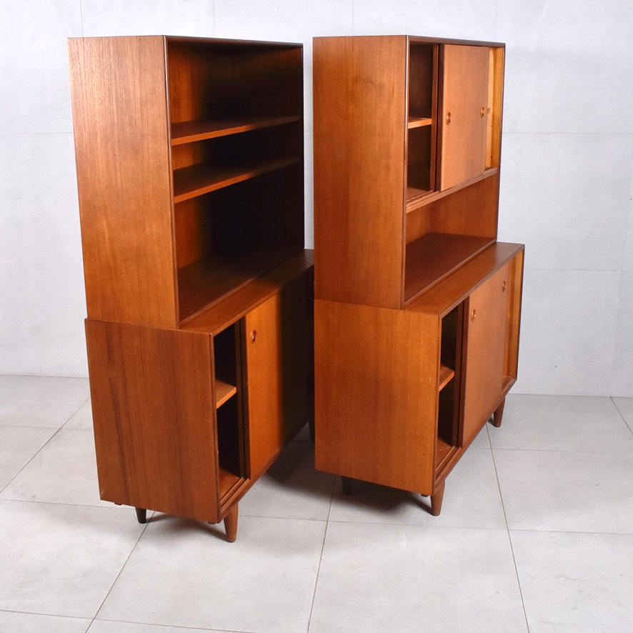 BOOKCASE SECTIONS, 4 pieces, Seffle Möbelfabrik AB.