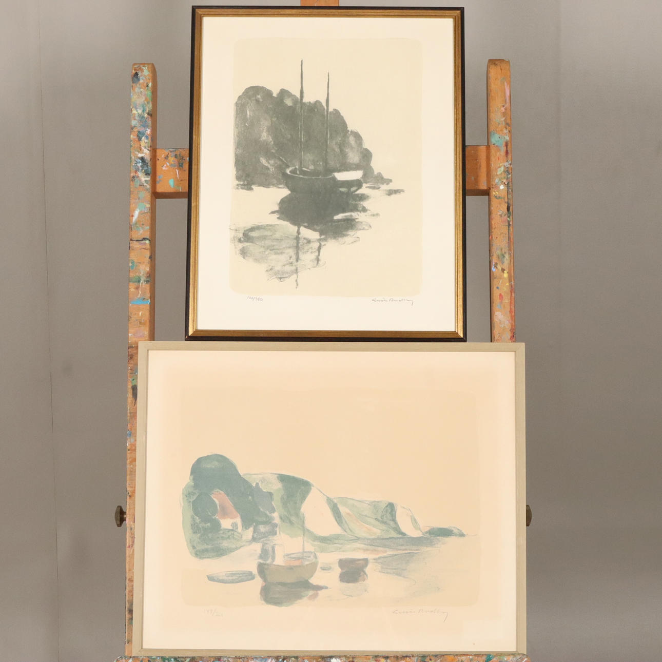 GUSTAV RUDBERG. LITHOGRAPHS 2 pieces, signed and numbered.