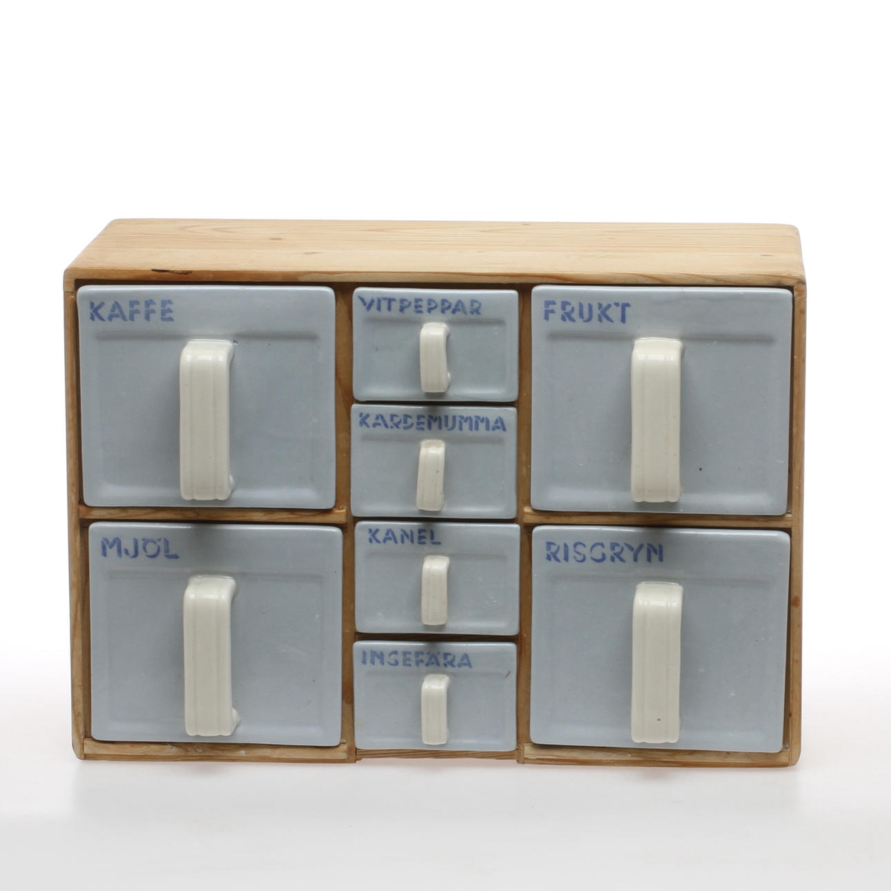 KRYDDHYLLA, porslin och trä, "Köks Serien", Rörstrand, 1900-tal.