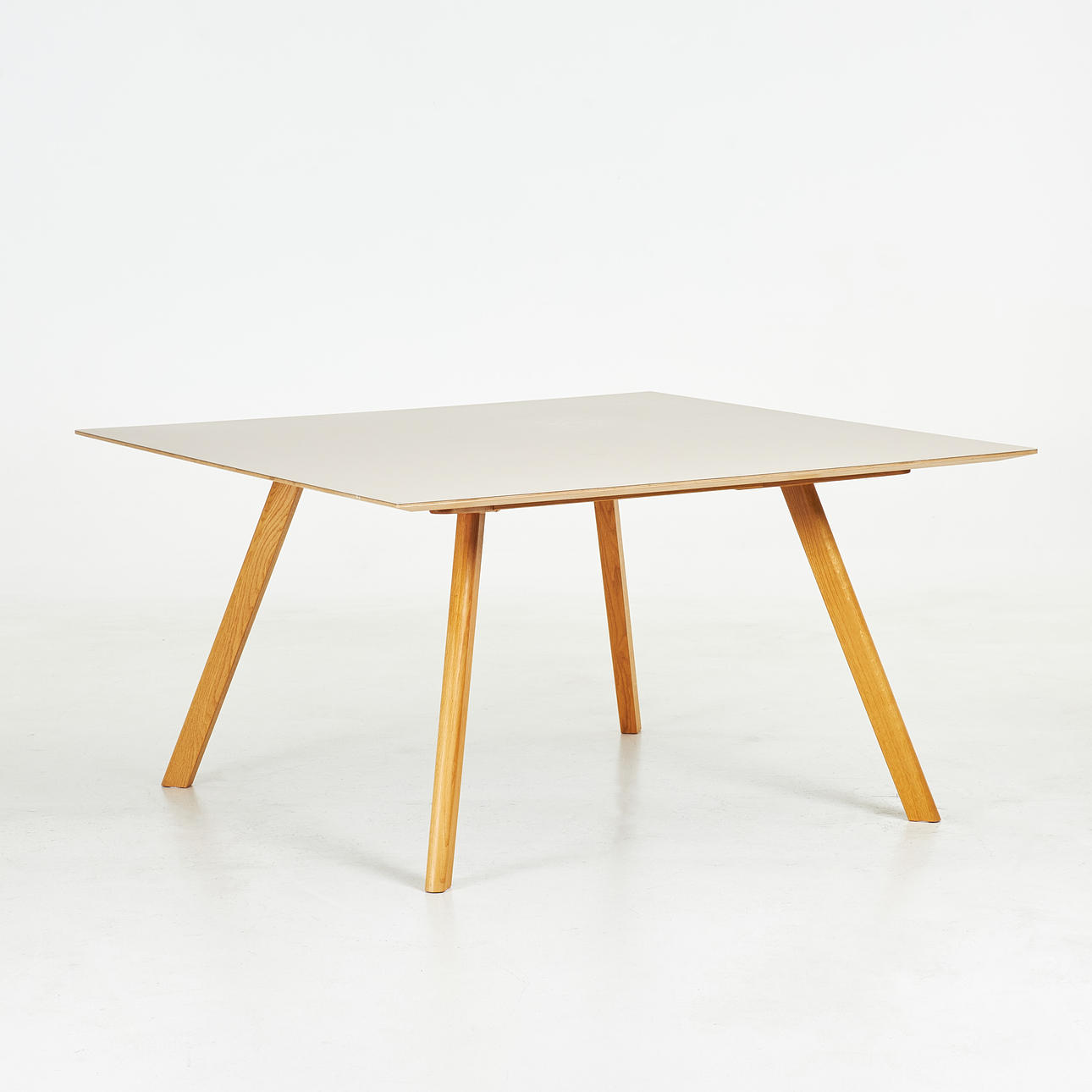 ERWAN & RONAN BOUROULLEC. Dining table, from the series “Copenhague”, solid oak frame, plywood top with top layer of nanolaminate.