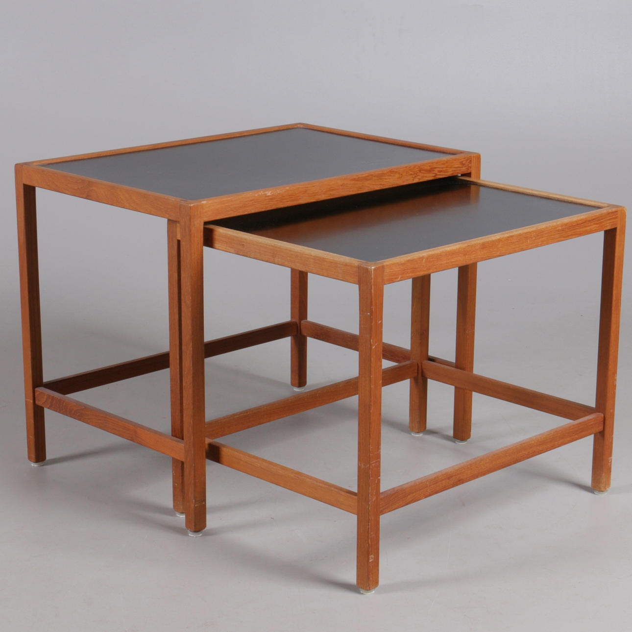 SATSBORD, 2 delar, teak, Danmark, 1900-talets andra hälft.