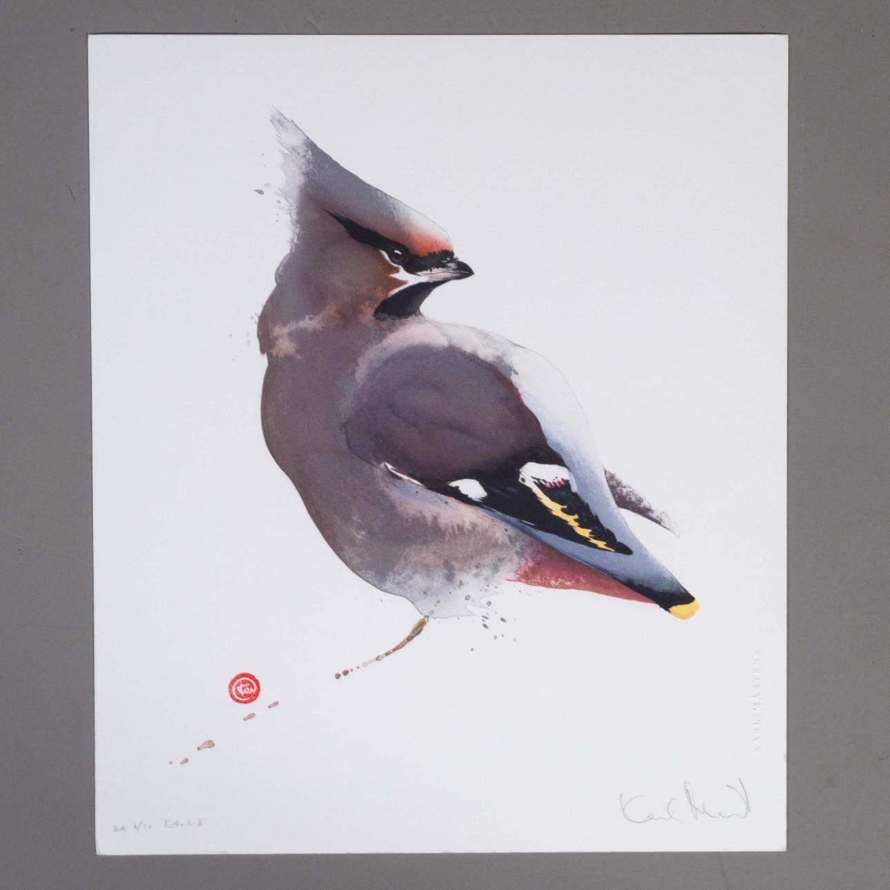 KARL MÅRTENS. Lithograph, silk tail, signed and numbered EA 6/10.