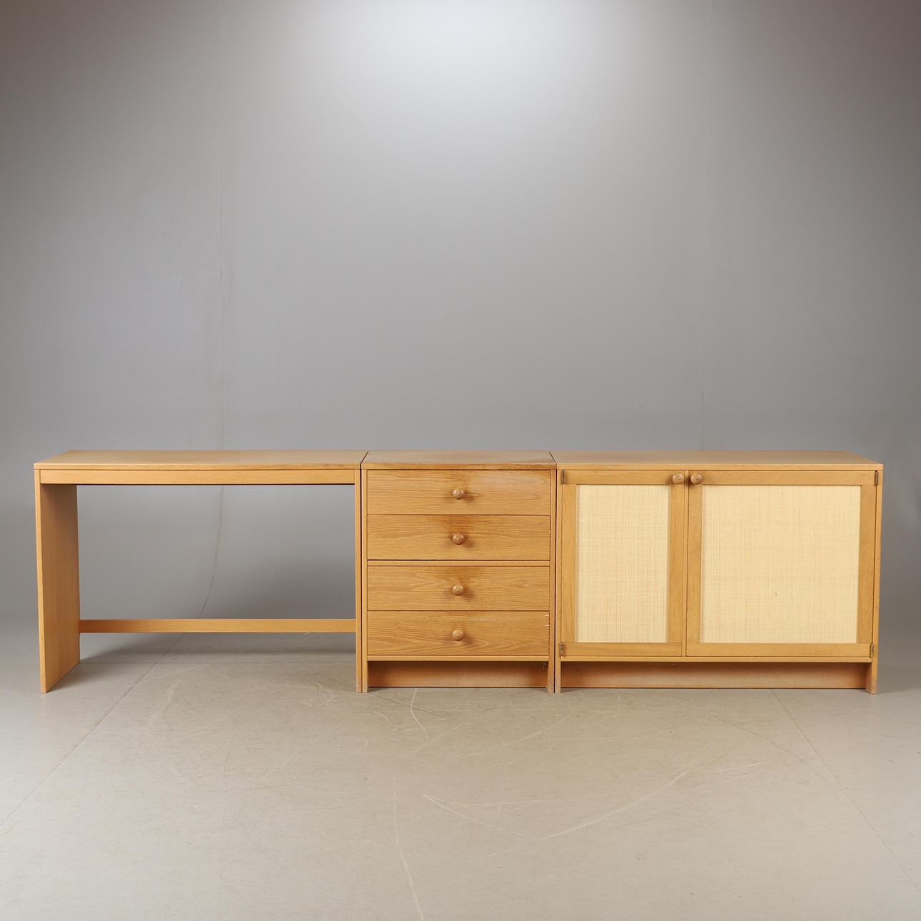 SCHREIBTEIL, KOMMODE UND SCHRÄNKE, Eiche, „Atmosphere“, Tingströms, Åke Hassbjer.