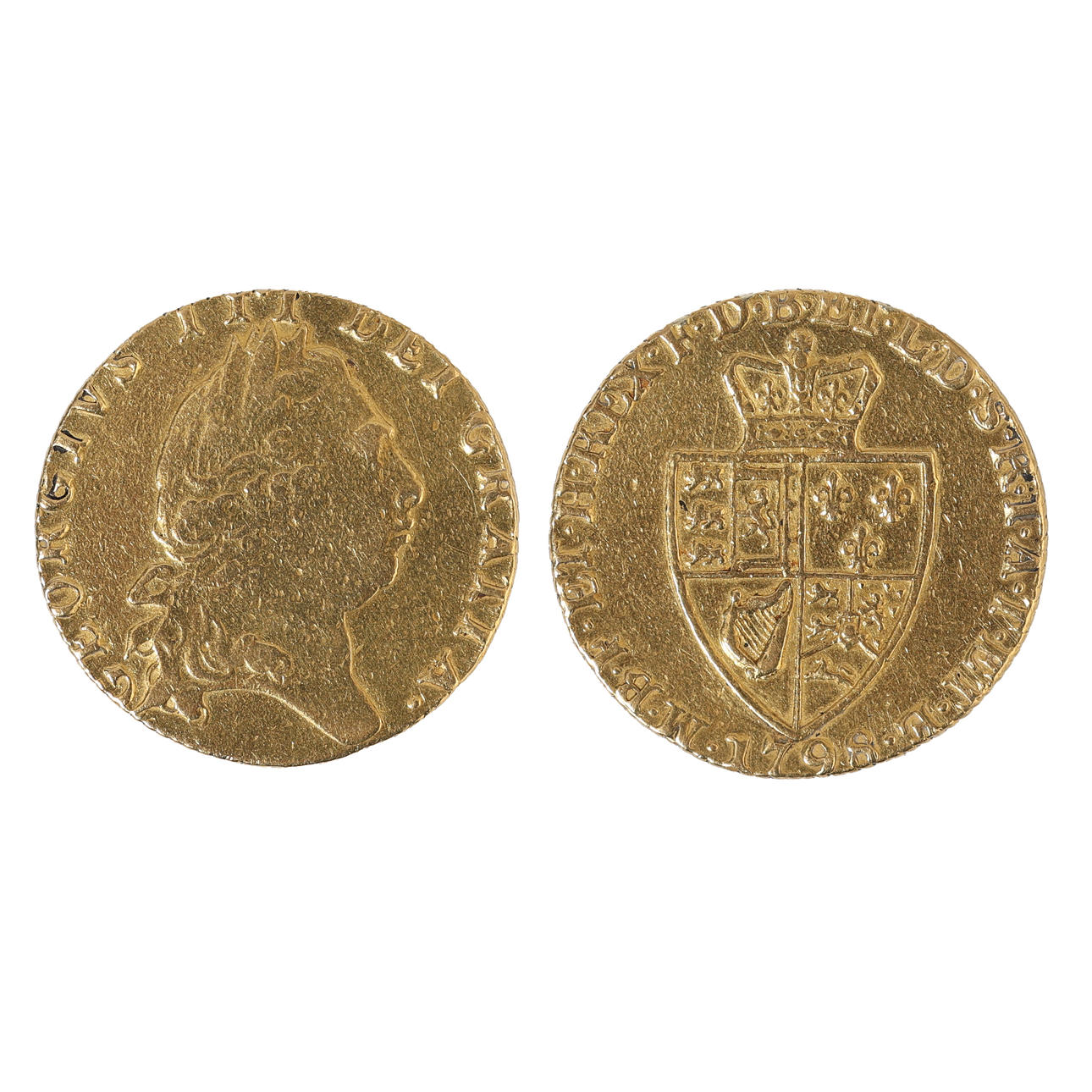 GEORGE III ONE GUINEA COIN.