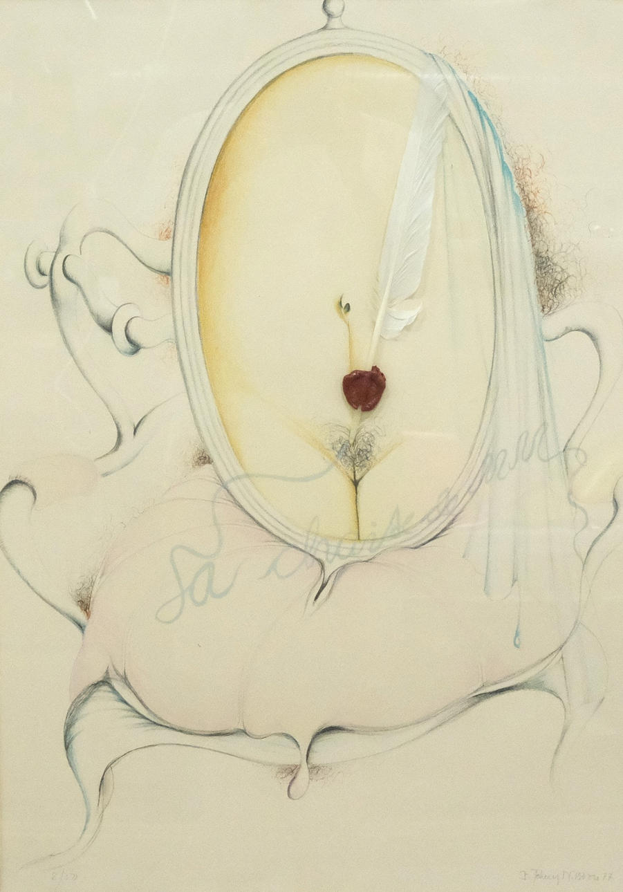 BERT JOHNNY NILSSON. LITHOGRAPHY/MIXED MEDIA.