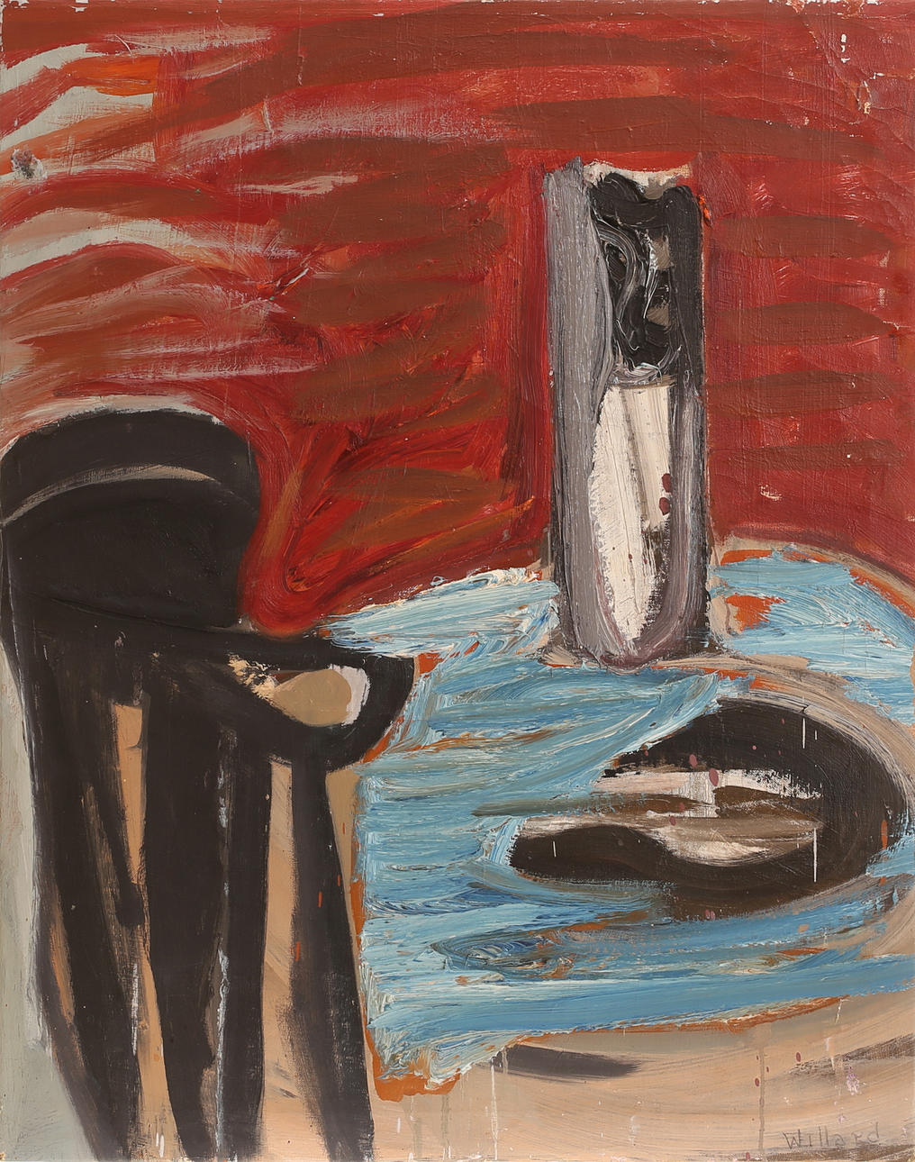 WILLARD LINDH. Oil on canvas, signed.