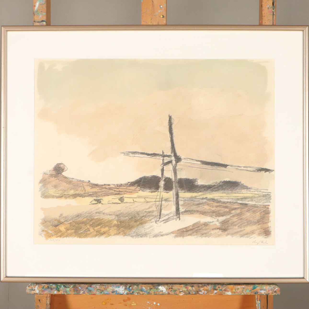 HUGO ZUHR. LITHOGRAPHY, signed and numbered.