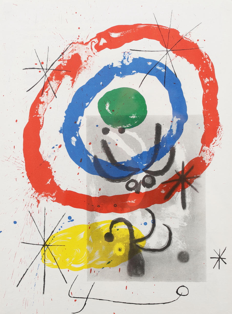 JOAN MIRÓ. Composition, Lithography from DLM 151-152.