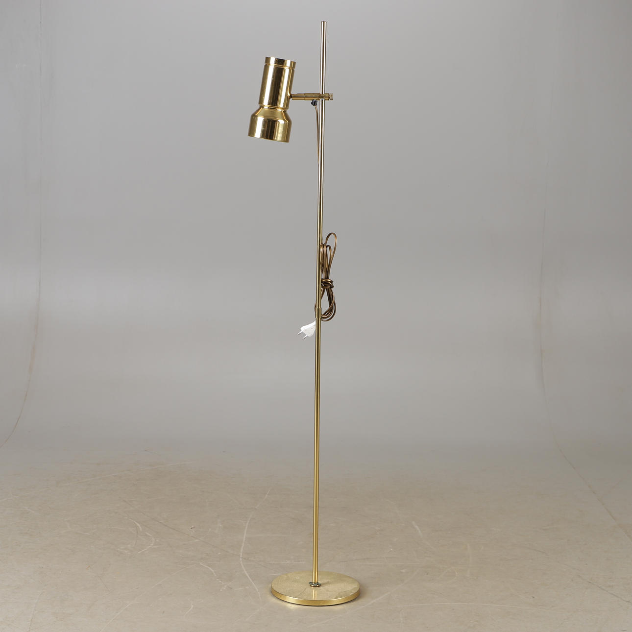 FLOOR LAMP, brass, Frandsen, Denmark.