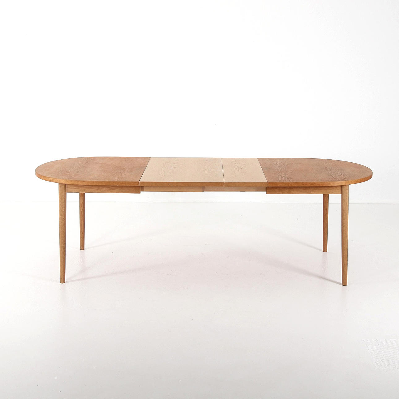 DINING TABLE WITH TWO TABLETOPS, 238 cm long, oak, Sweden 1960s.