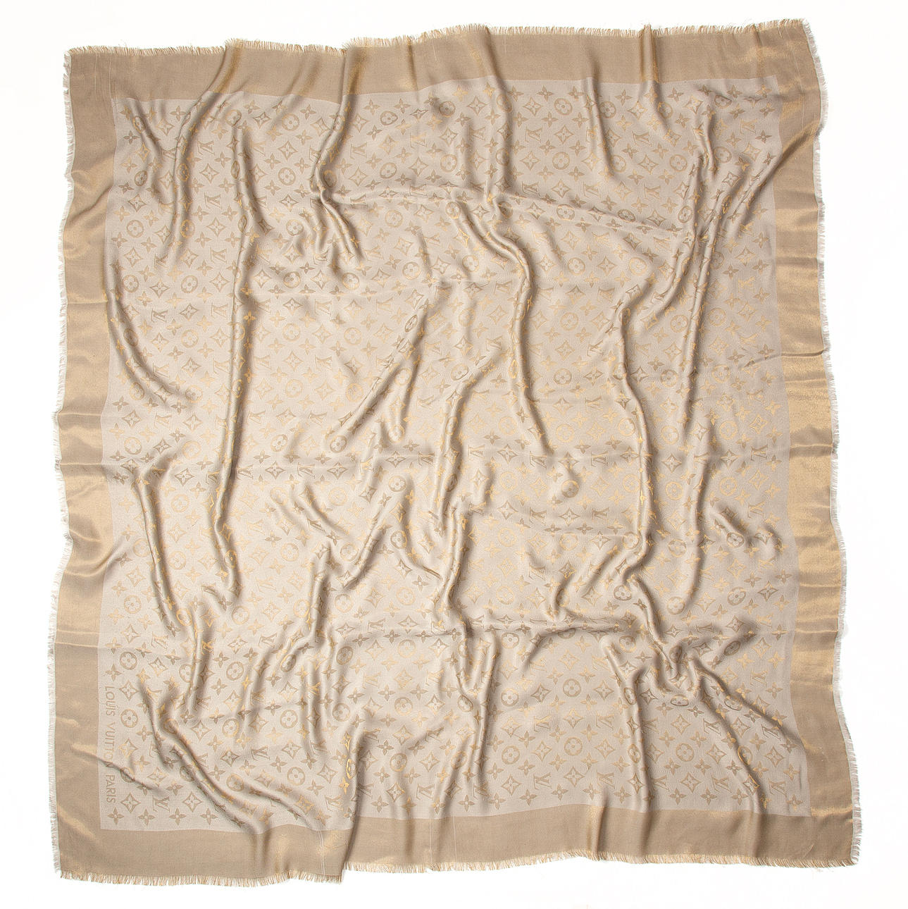 LOUIS VUITTON. Scarf, “Monogram Shawl”, silk/wool.