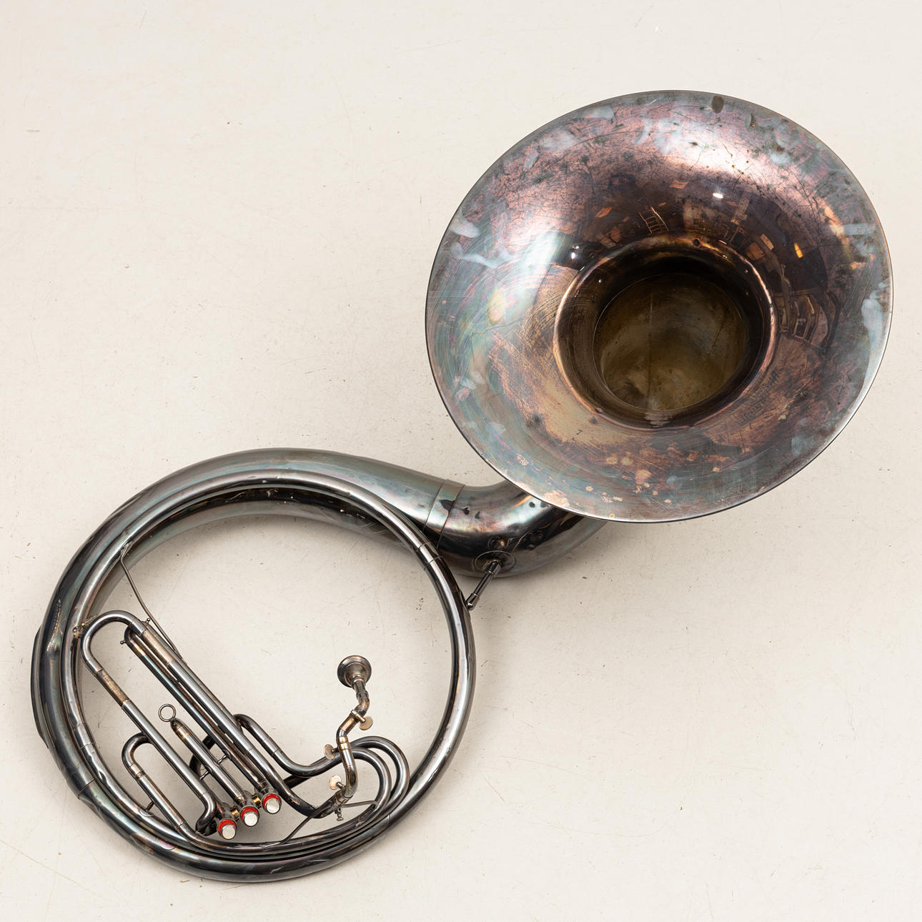 BASTUBA/SOUSAPHONE, mässing, 1900-talets första hälft. Samlarföremål ...