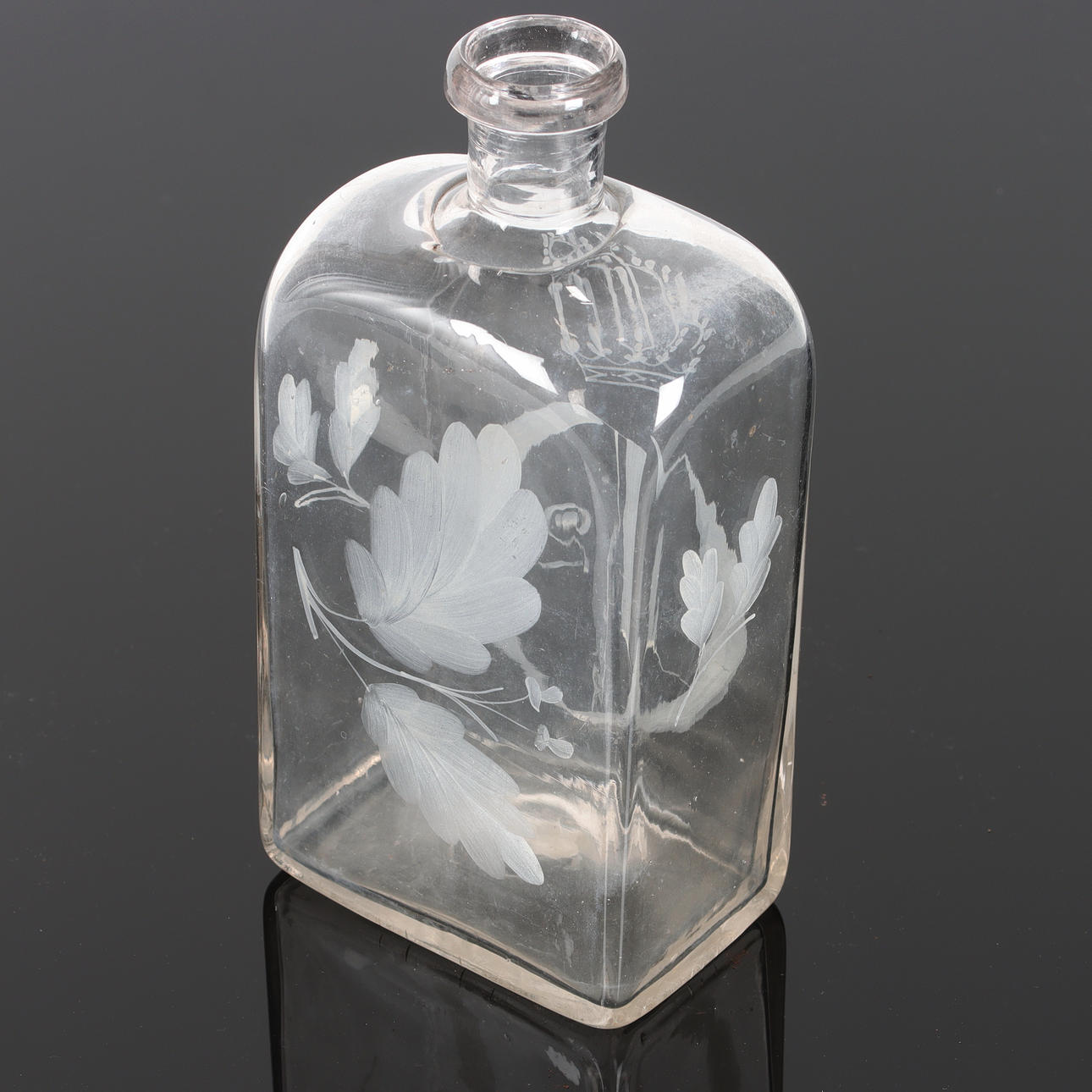 PLUNTA, graverad dekor, Oscar II, 18/1900-tal.