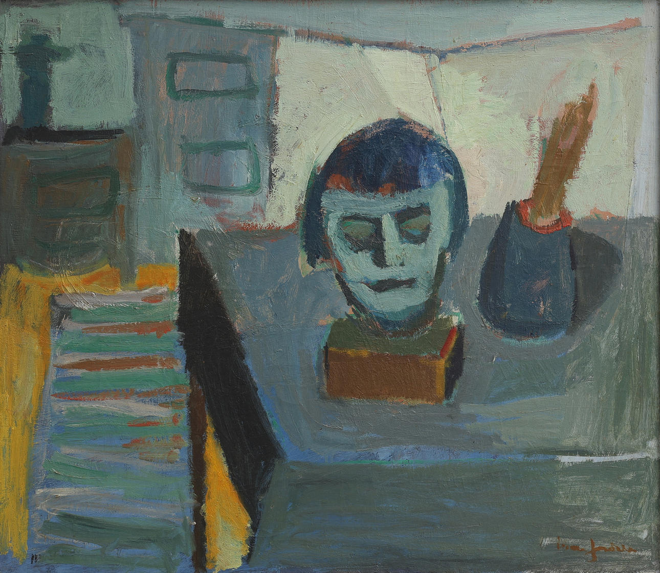 IVAN JORDELL. BODEGÓN, ÓLEO SOBRE LIENZO.