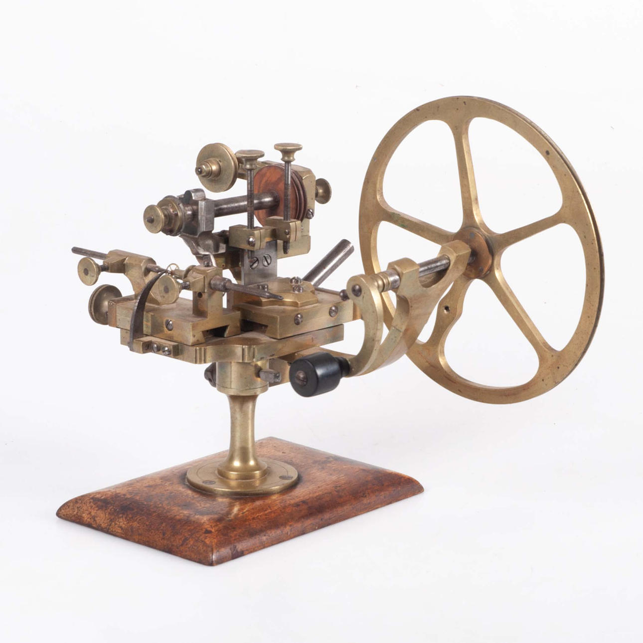 A precision/broach lathe, watchmaking, 19th/early 20th century.