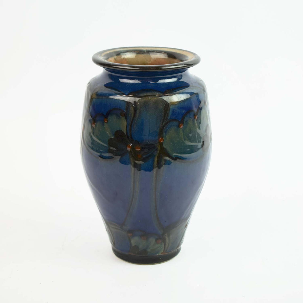 A DANICO DENMARK GLAZED CERAMIC VASE.