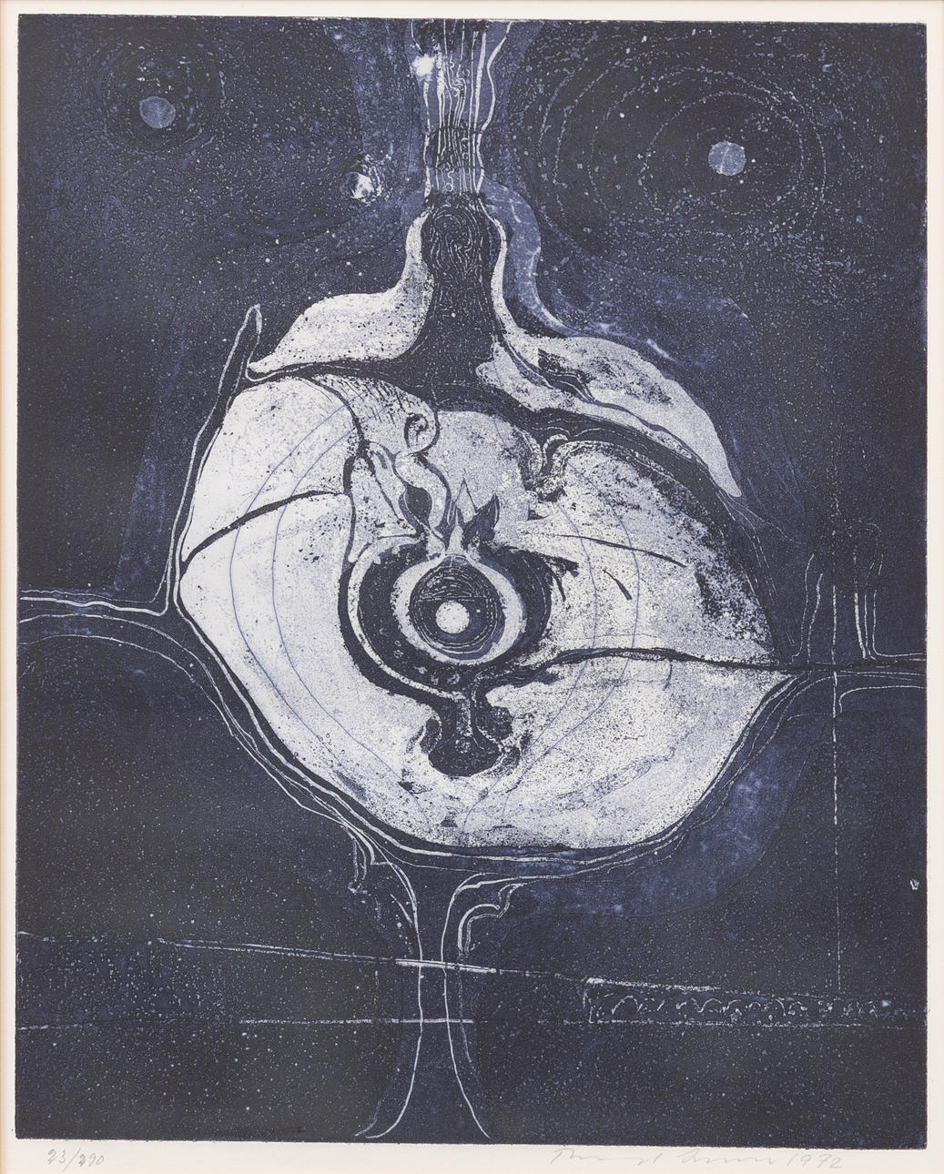 THORMOD LARSEN. Composition, etching, signed, dated and numbered.