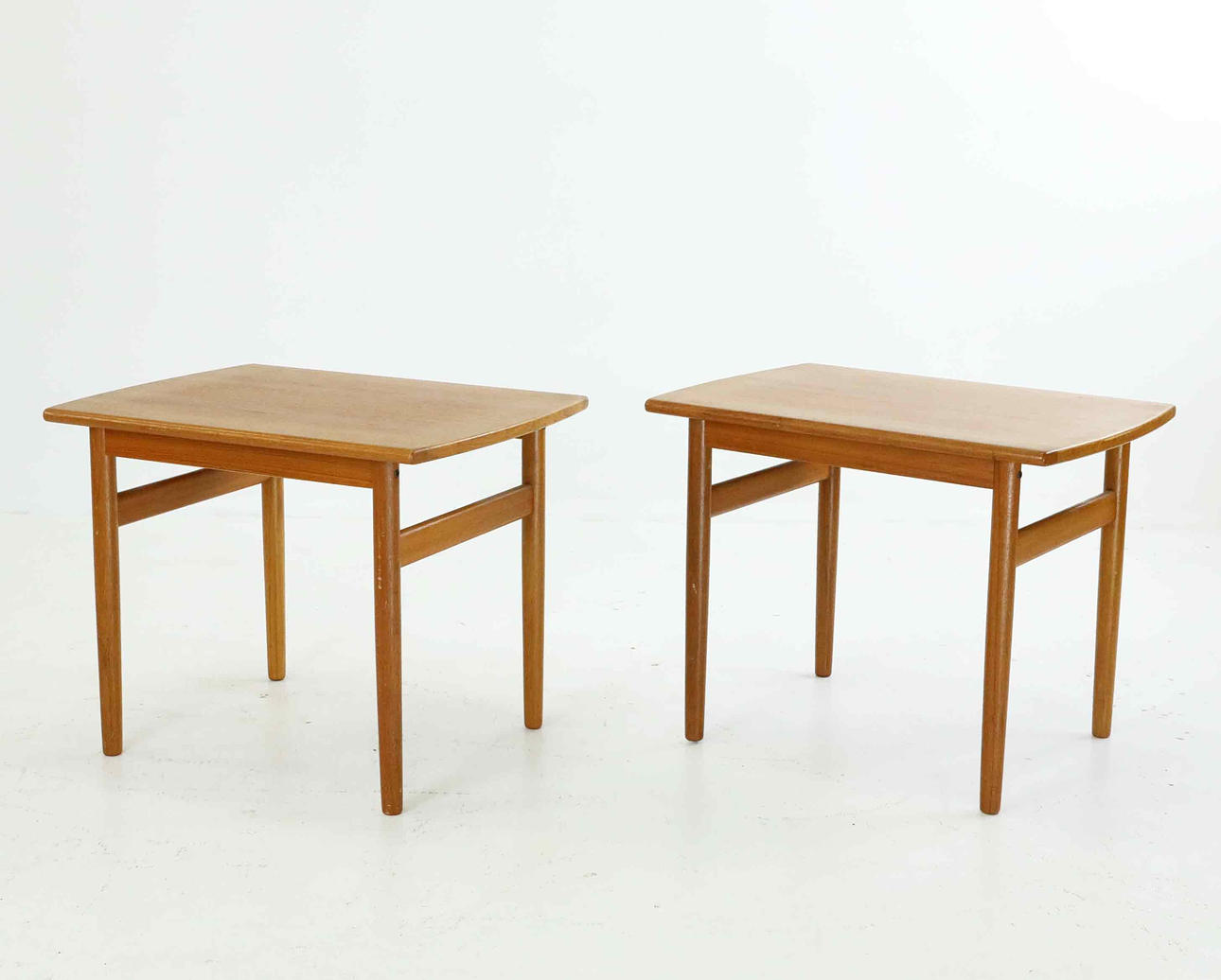 A pair of teak tables, 1960s.