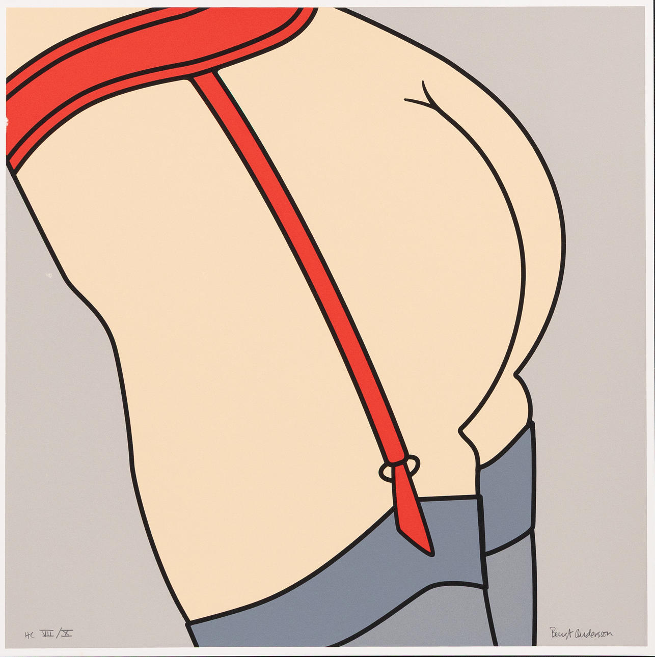 BENGT ANDERSSON. Erotic composition, silkscreen, EA numbered, signed.