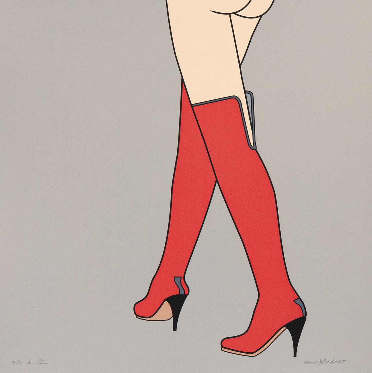 BENGT ANDERSSON. Erotic composition, silkscreen, EA numbered, signed.